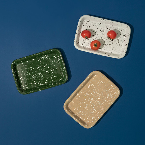 Around Rectangle Plate (S) – Sand Beige