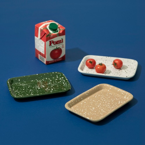 Around Rectangle Plate (S) – Deep Green