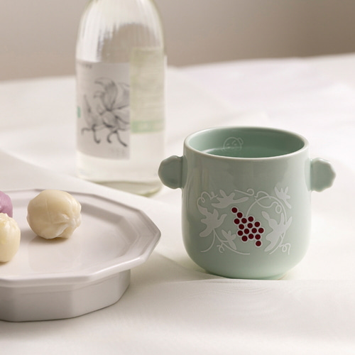Grape and Child Petal Handle Cup Set (2 pcs)