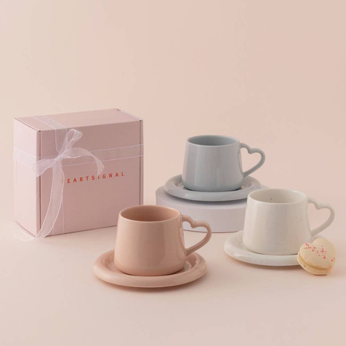 Heart Signal Cup Set – Blue